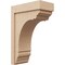 Ekena Millwork 8"W x 16"D x 24"H Classic Warren Rough Cedar Woodgrain TimberThane Corbel, Primed Tan CORUR08X16X24WARRCPR - alternate 1